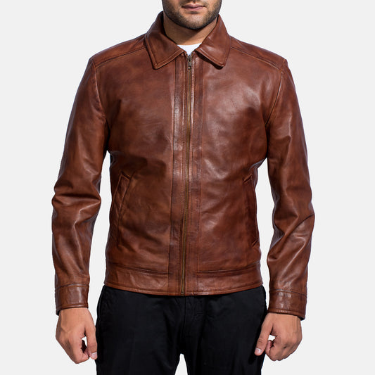 Brown Real leather jacket