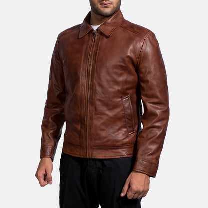 Brown Real leather jacket