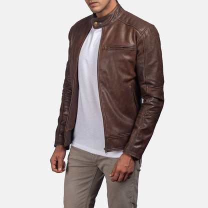 brown Real leather jacket