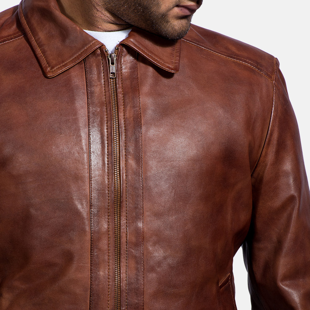 Brown Real leather jacket