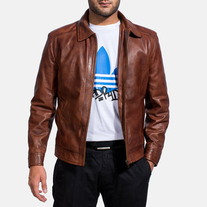 Brown Real leather jacket