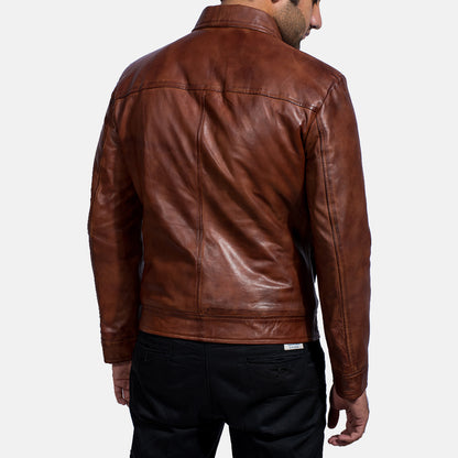 Brown Real leather jacket