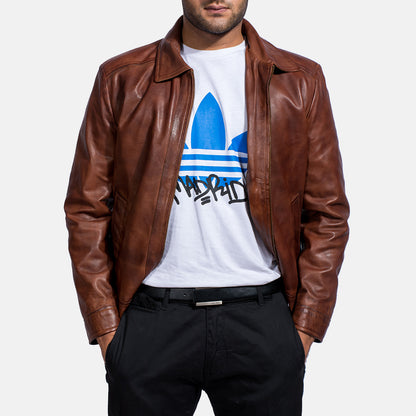 Brown Real leather jacket